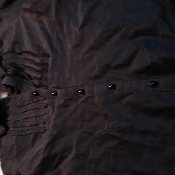 Banana Republic Black Silk Blend Dress Shirt  Size S - Picture 5 of 7